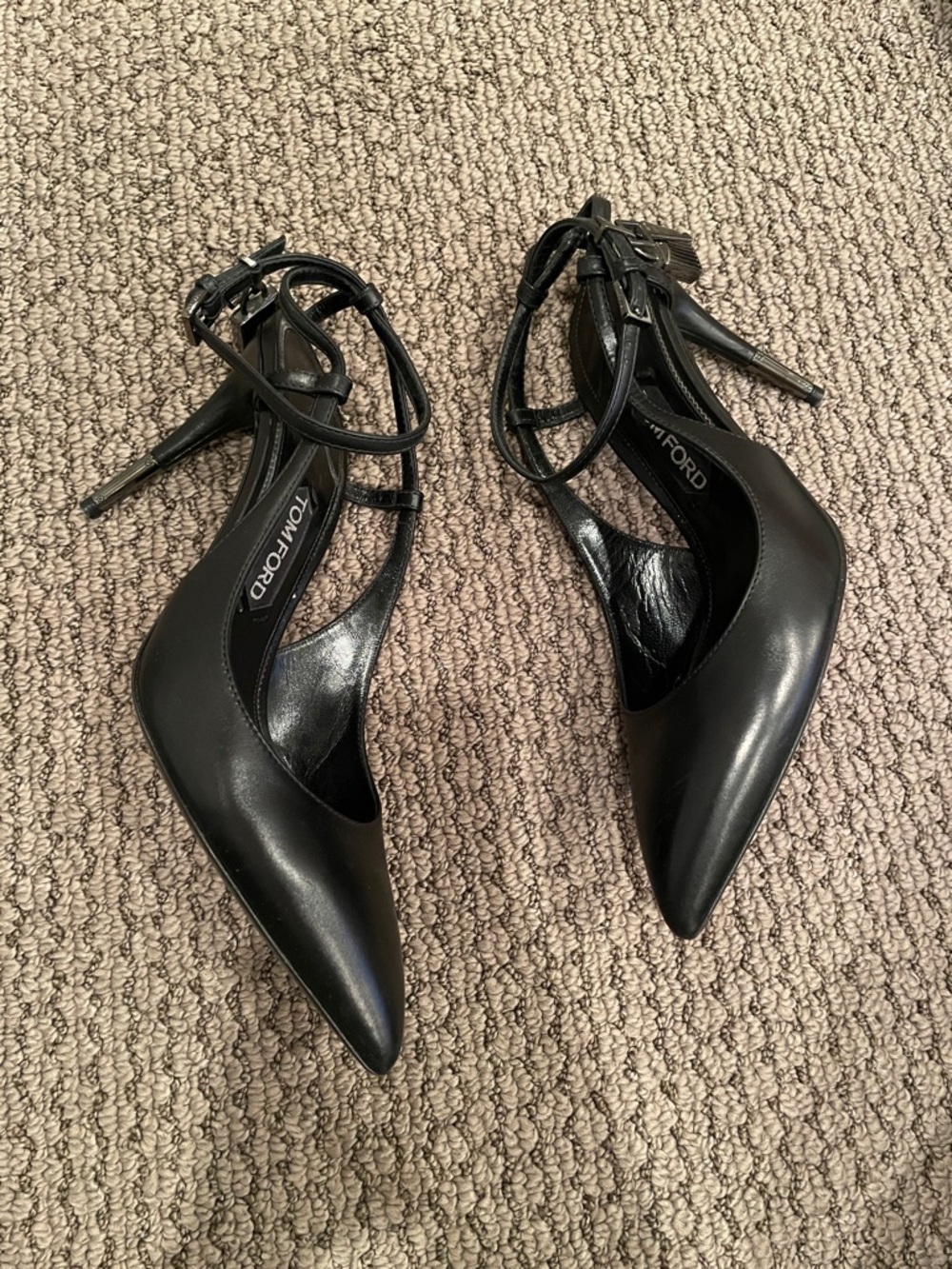 Tom Ford Leather Padlock Heels